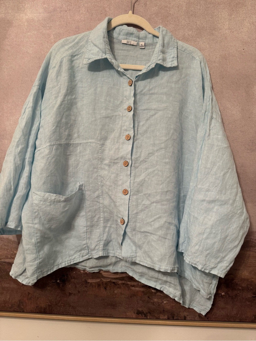 KAKTUS | Made in Italy/ Cotton/ Linen | button up top / jacket Size Xl